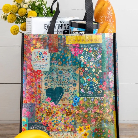 3/$15 boho reusable inspirational bag - Picture 2 of 8